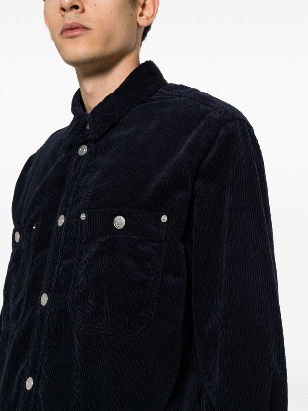 corduroy cotton silk-blend shirt - 5
