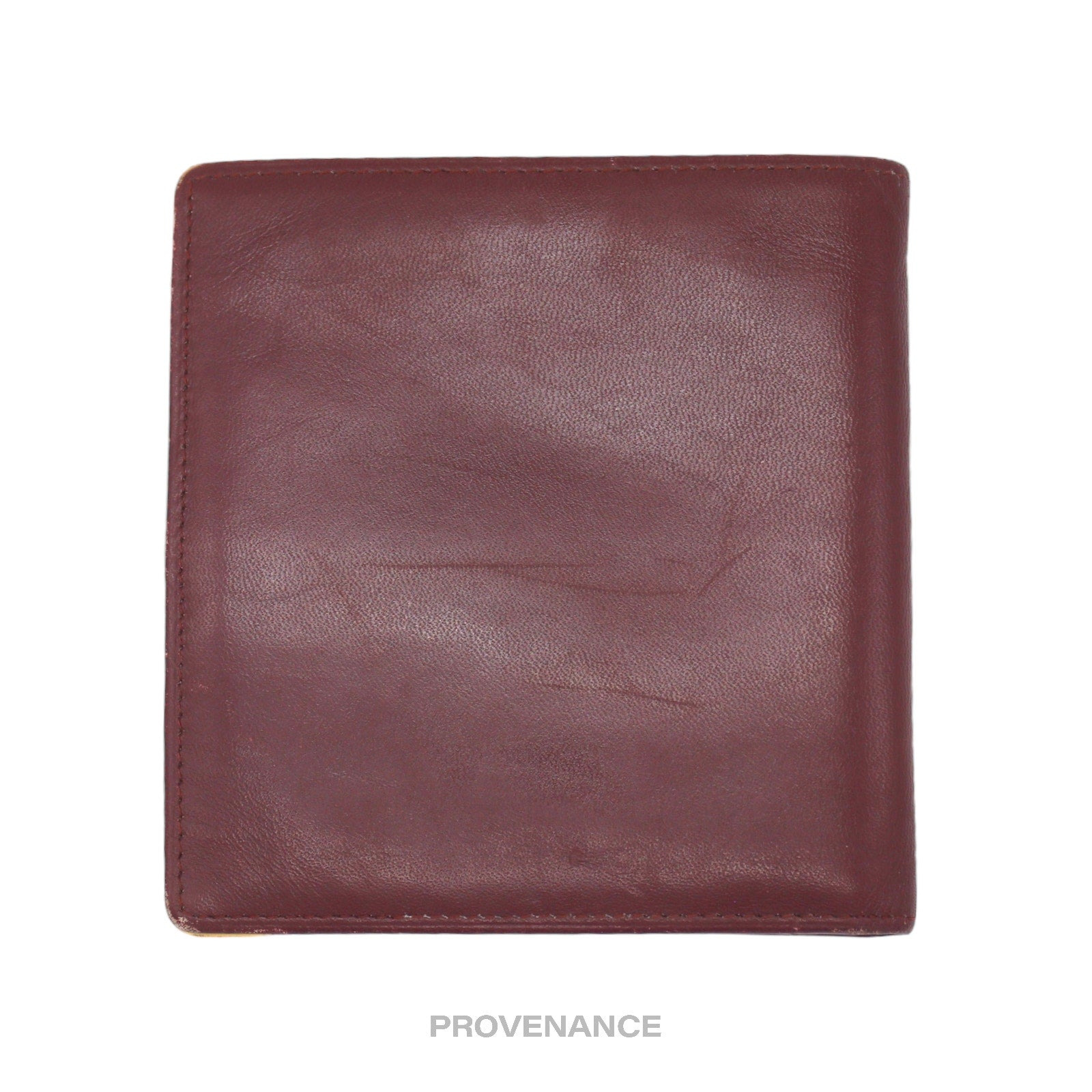Cartier 10CC Bifold Wallet - Burgundy Calfskin Leather - 2