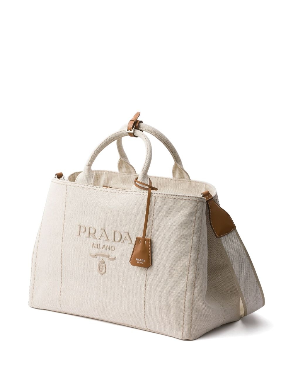 logo-embroidered tote bag - 5