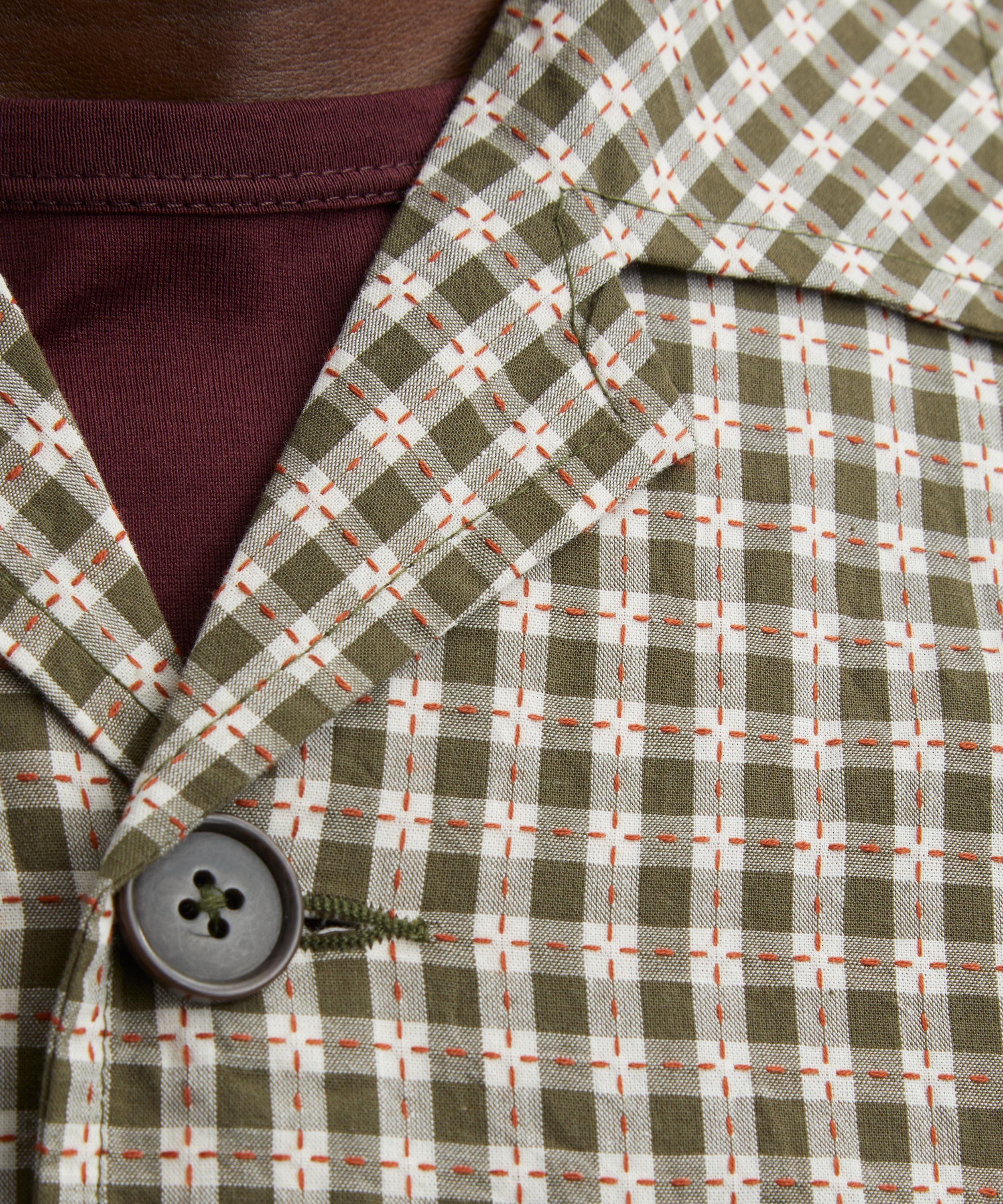 Olive Dobby Check Cancun Jacket - 5
