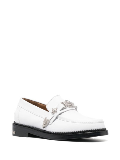 TOGA PULLA polished leather loafers outlook