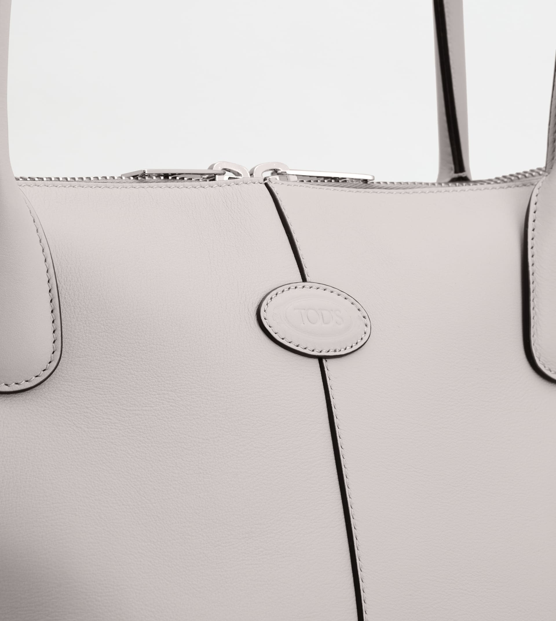 TOD'S DI BAG SWING IN LEATHER MINI - GREY - 6