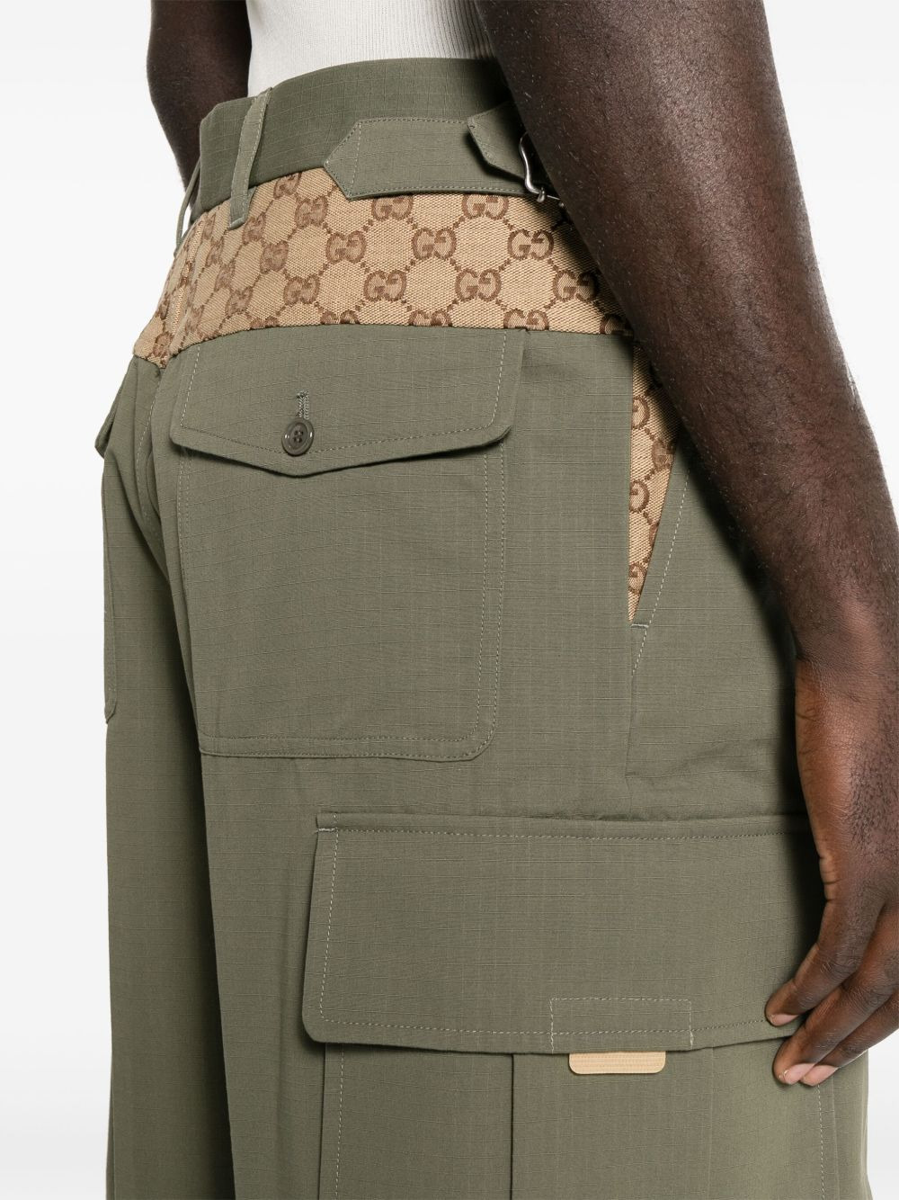 GG canvas-panel cargo pants - 5
