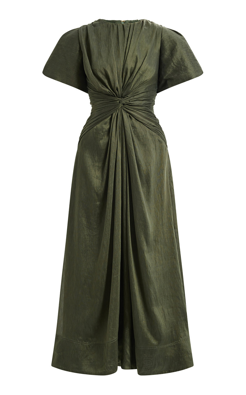 Movement Knotted Midi Dress olive 1