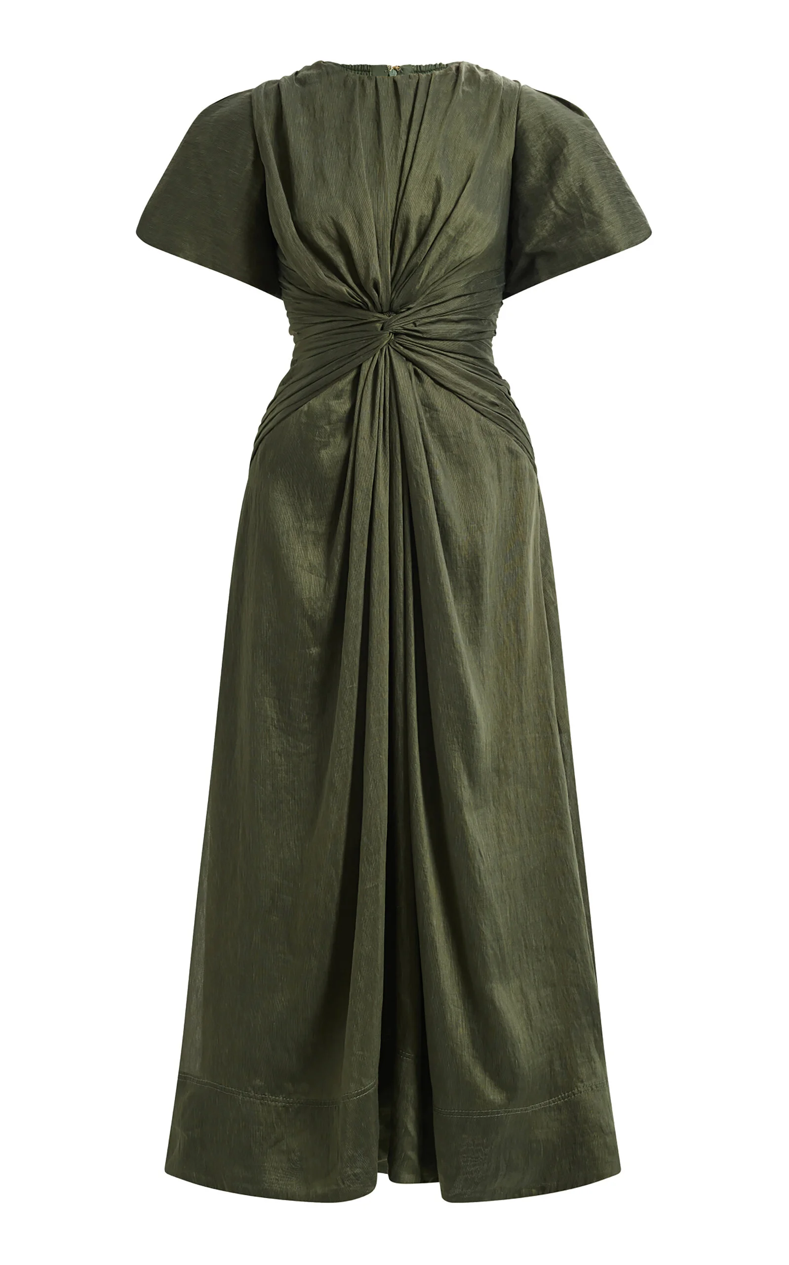 Movement Knotted Midi Dress olive - 1