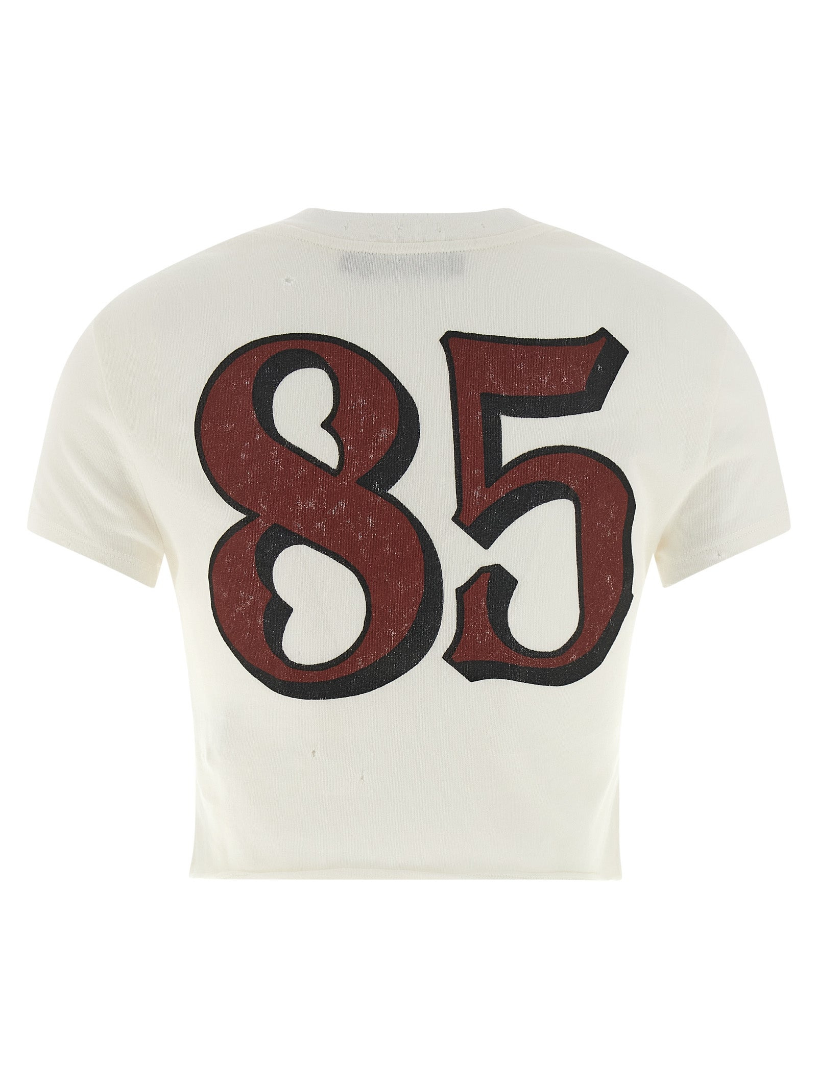 Used Effect Cotton T-Shirt White - 2