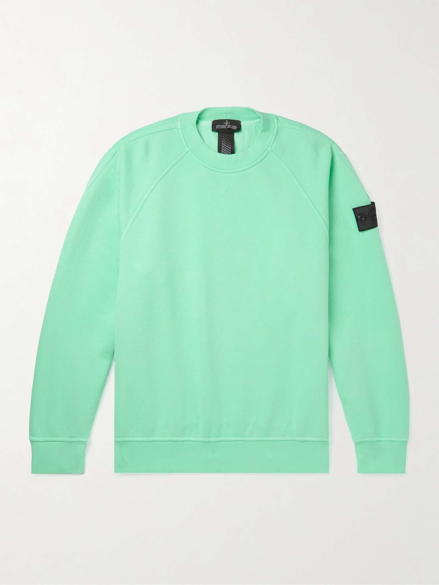 Logo-Appliquéd Cotton-Jersey Sweatshirt - 1