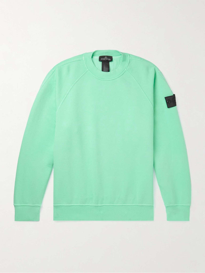Logo-Appliquéd Cotton-Jersey Sweatshirt 1