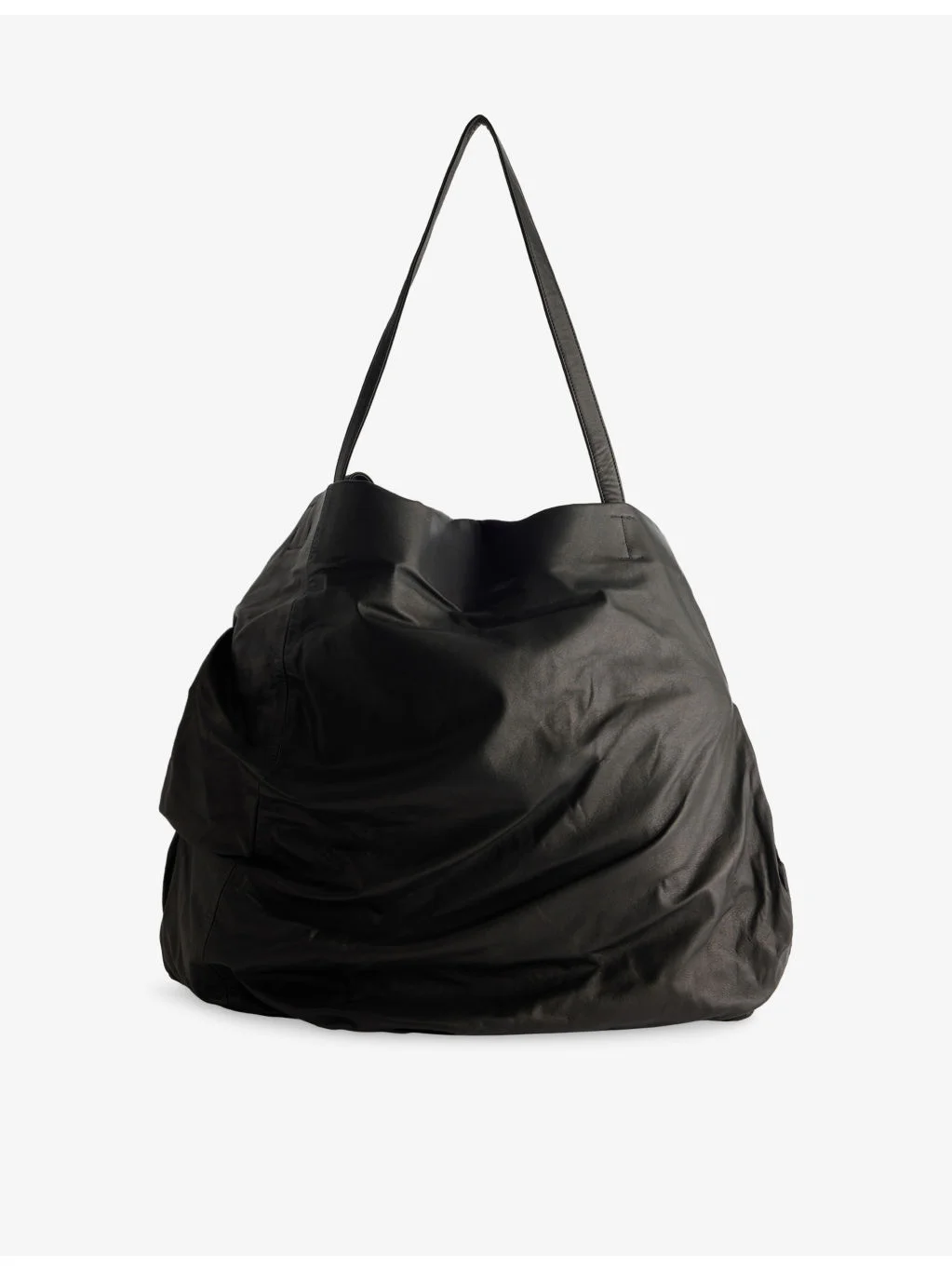 Unevenness Leather Tote Bag - 1