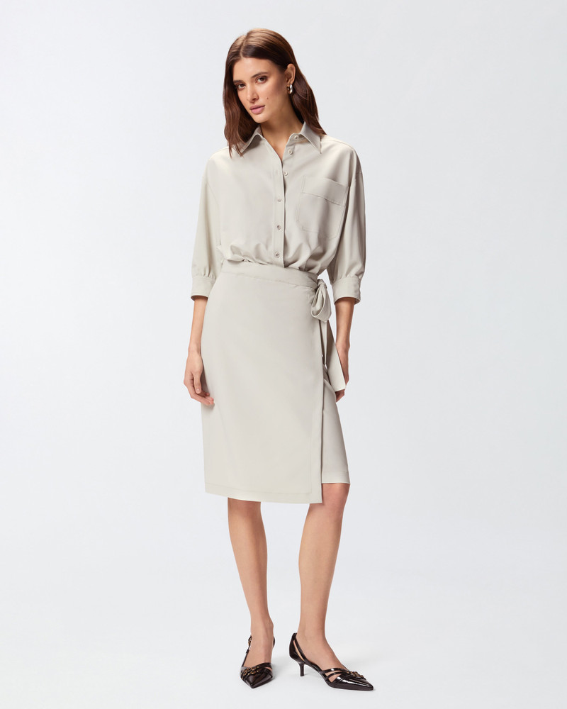 MIDI DRESS WITH A SHIRT-STYLE BODICE 4