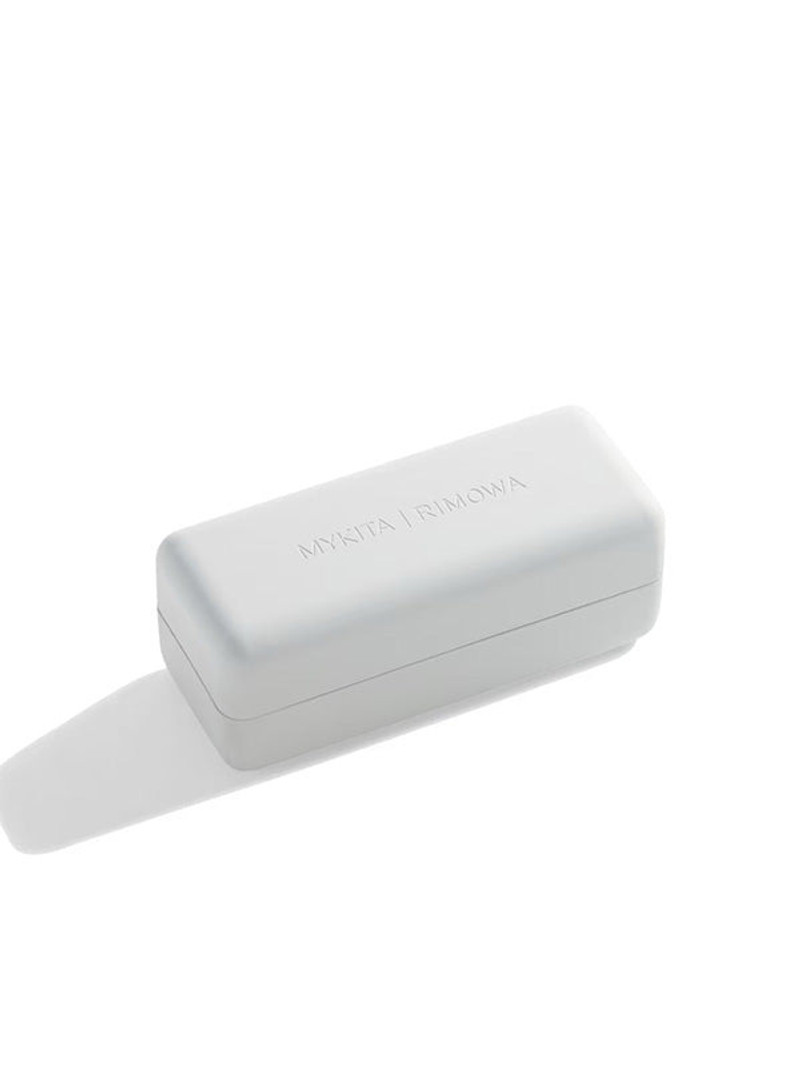 MYKITA X RIMOWA AVIATOR SUNSHIELD MR005 - WHITE SILVER/PITCH BLACK MULBERRY 6