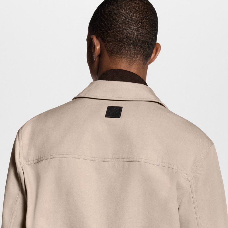 Embossed Signature Cotton Overshirt 5