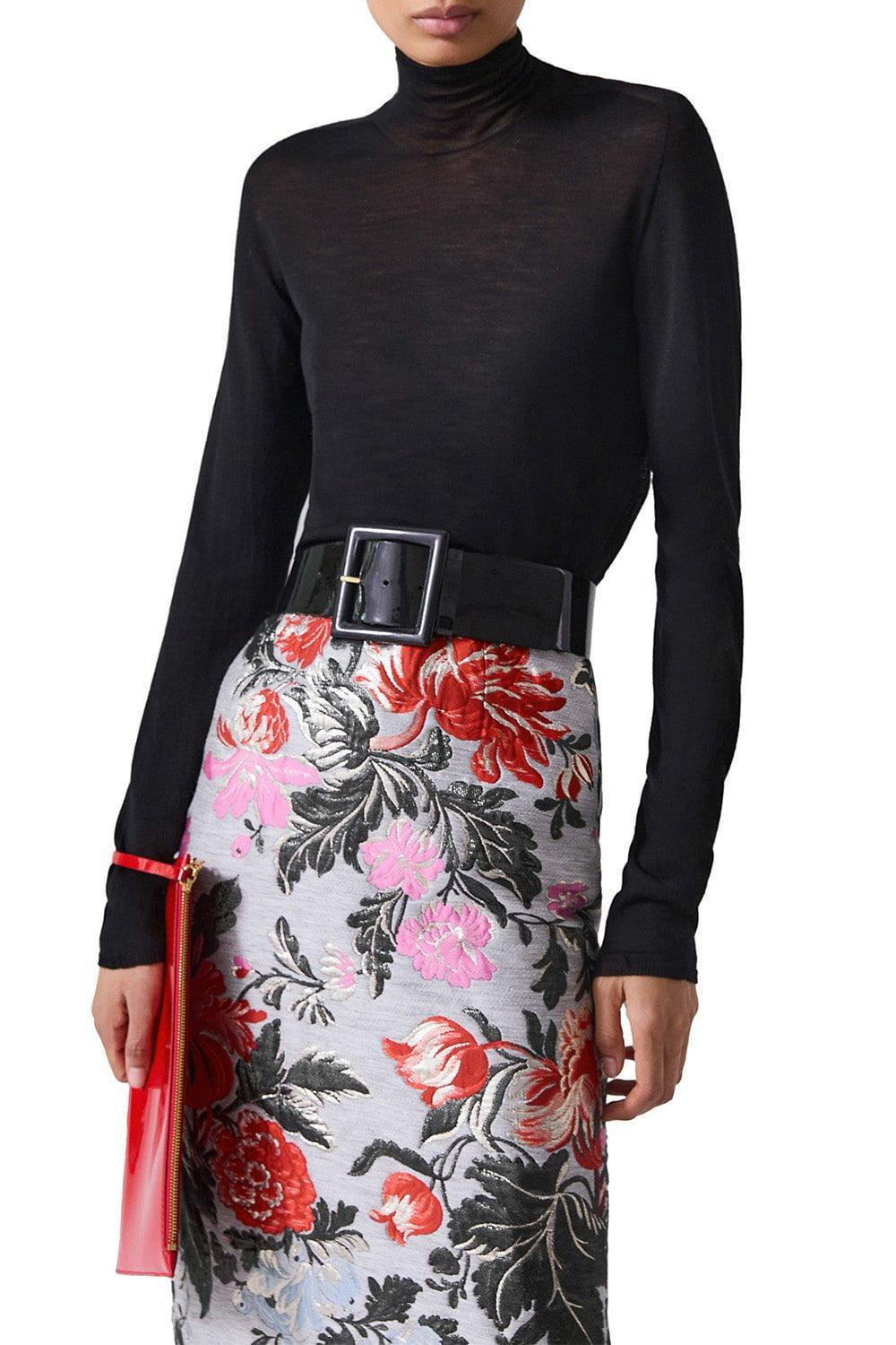 Sheer Long Sleeve Turtleneck - 2
