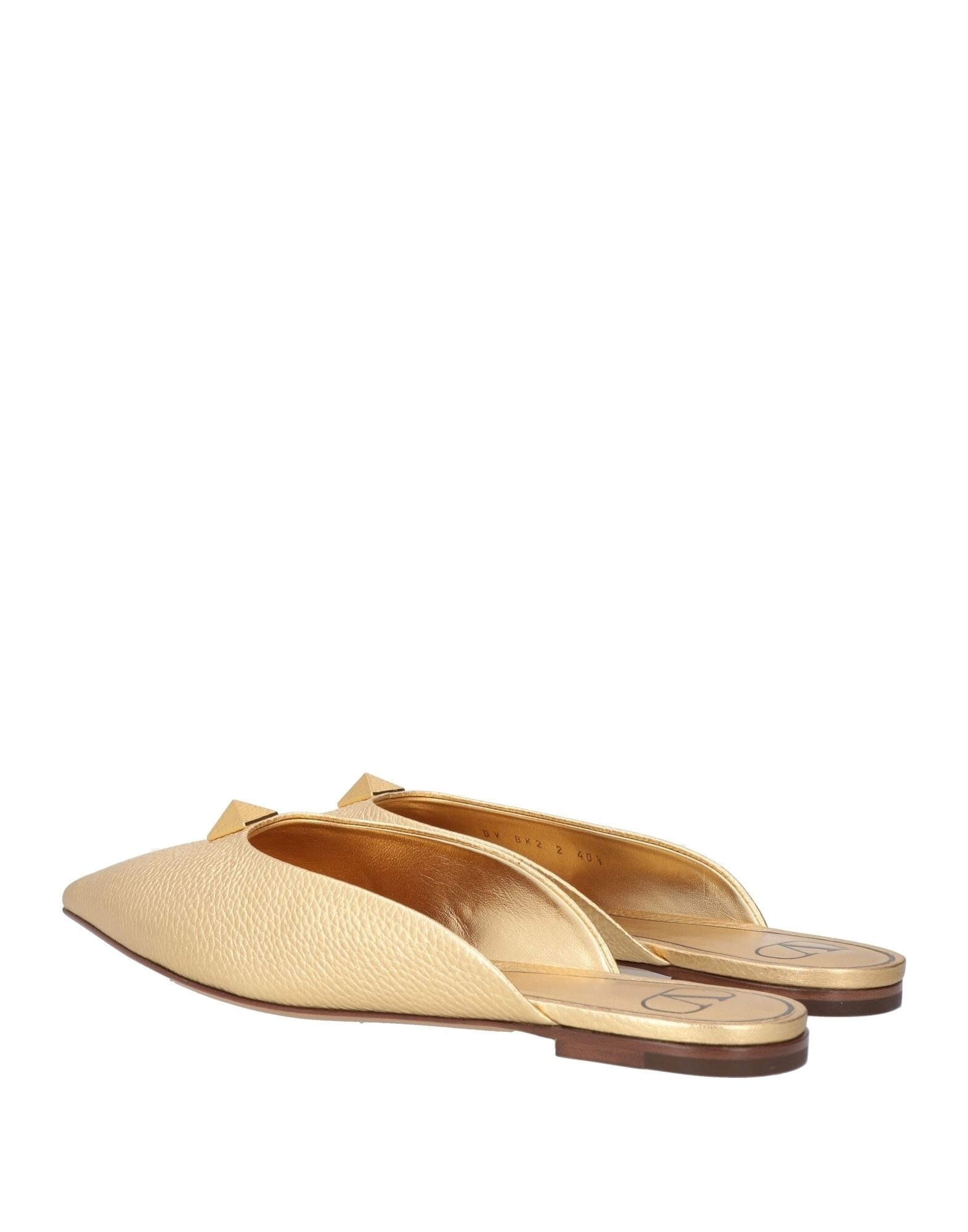 Gold Women's Mules And Clogs - 3