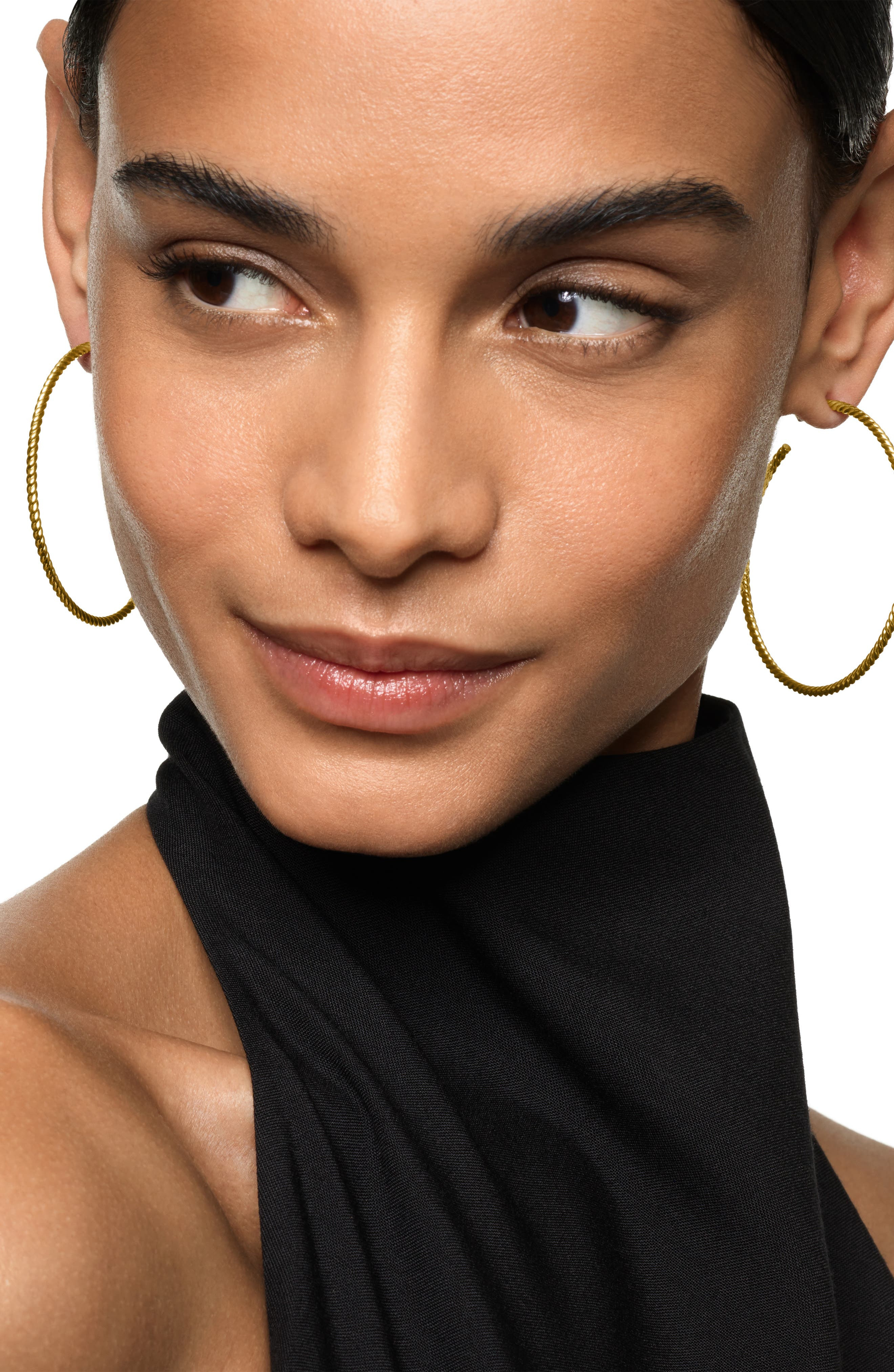 David Yurman Cable Hoop Earrings in 18K Yellow Gold, 42.3mm at Nordstrom - 2