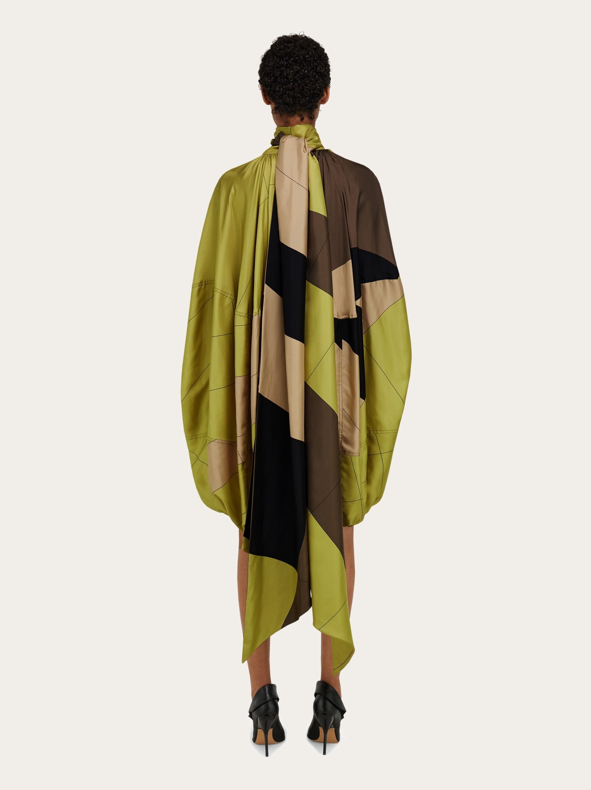 Printed silk dress - 4