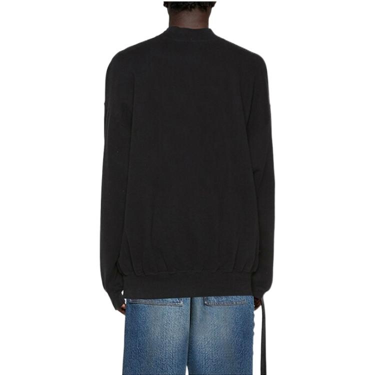 Balenciaga Real Balenciaga Crewneck Sweatshirt 'Black' 652981TIVA21000 - 4