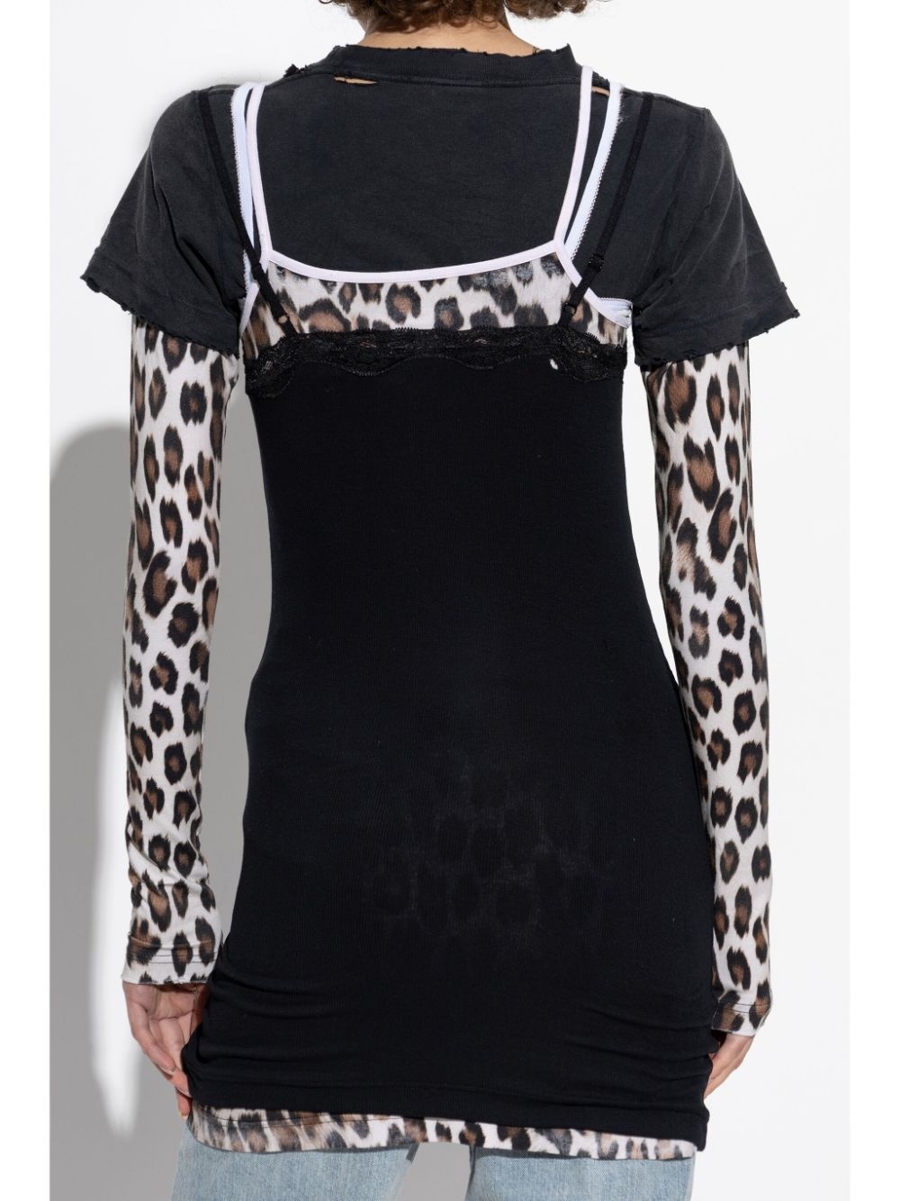 BALENCIAGA layered mini dress - 808201TRVG7 1000 | REVERSIBLE