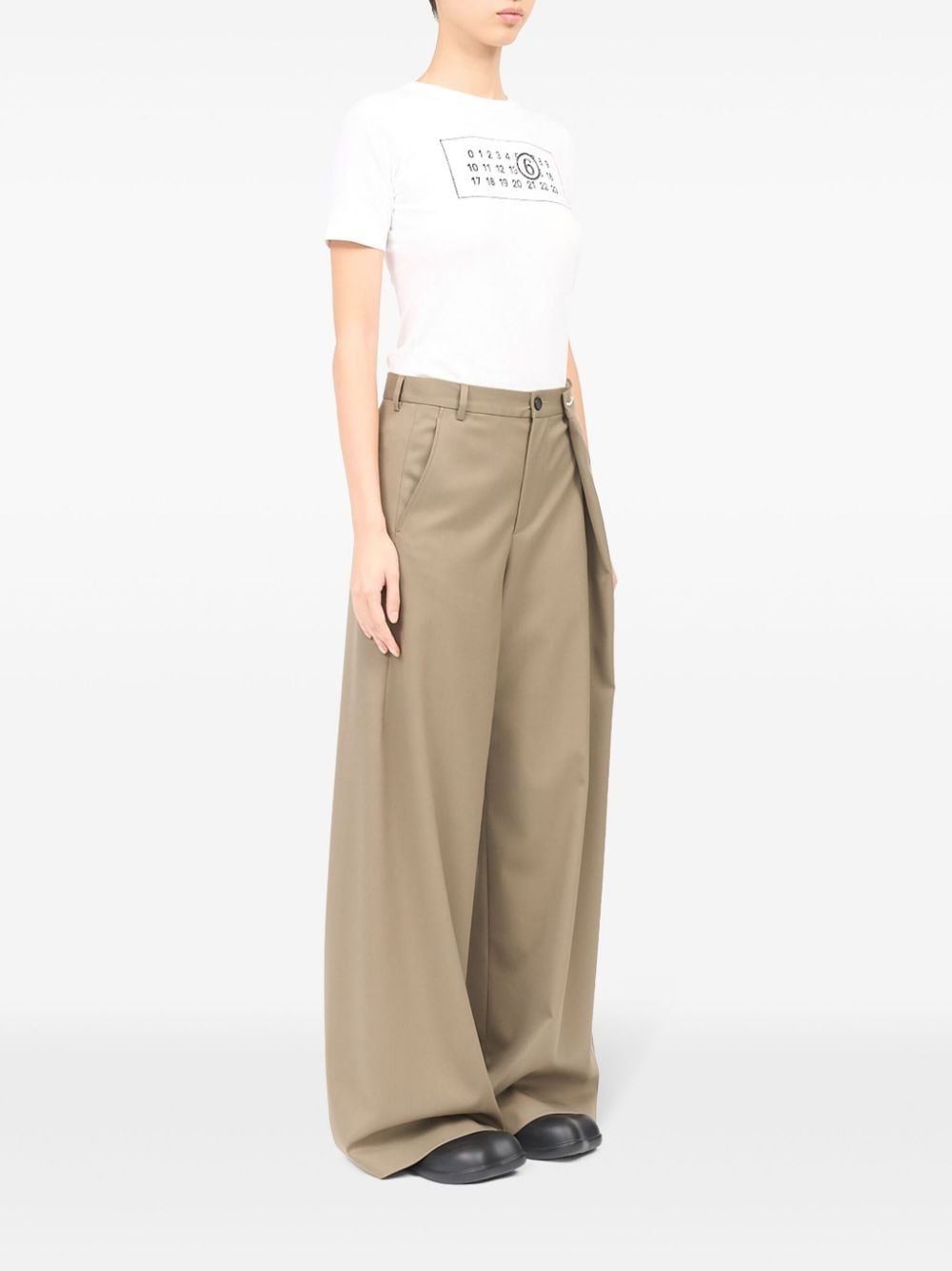 tailored wide-leg trousers - 3
