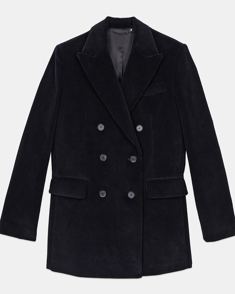 BLACK CORDUROY SUIT JACKET 1