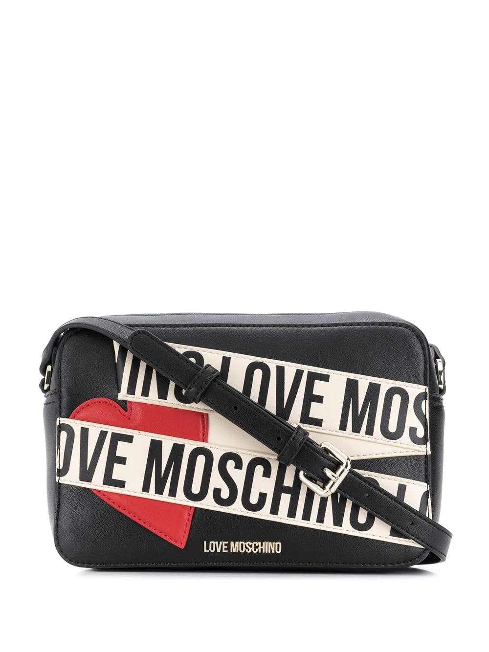 logo print shoulder bag - 1