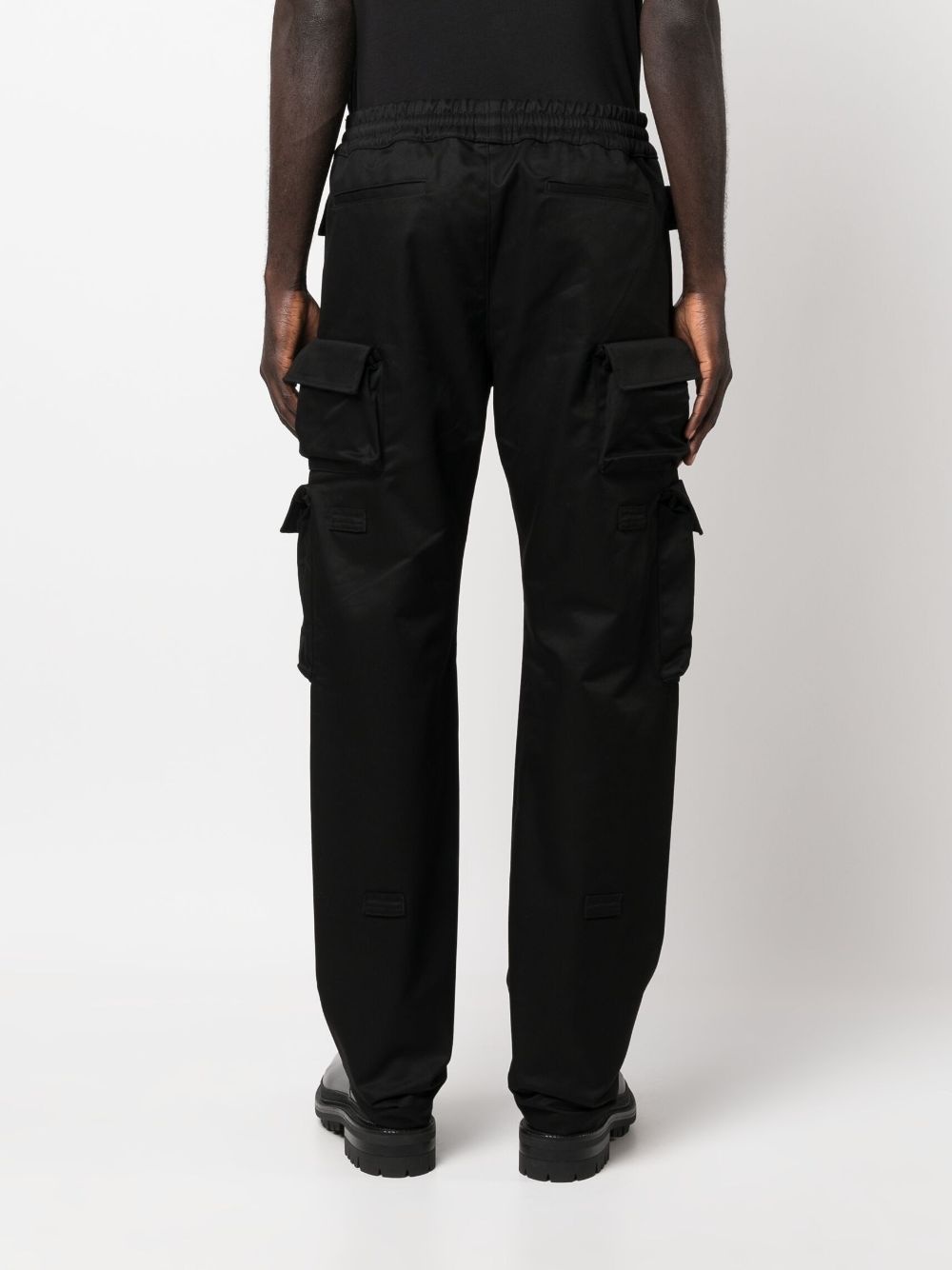 multi-pocket cotton cargo trousers - 4