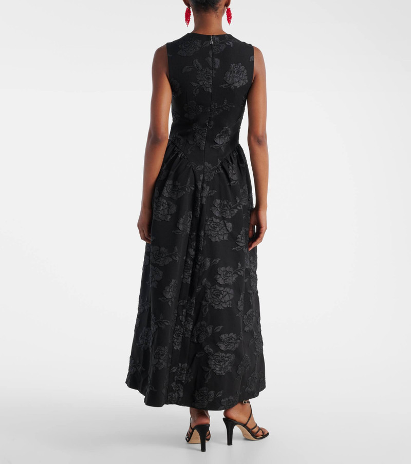 Floral jacquard midi dress 3