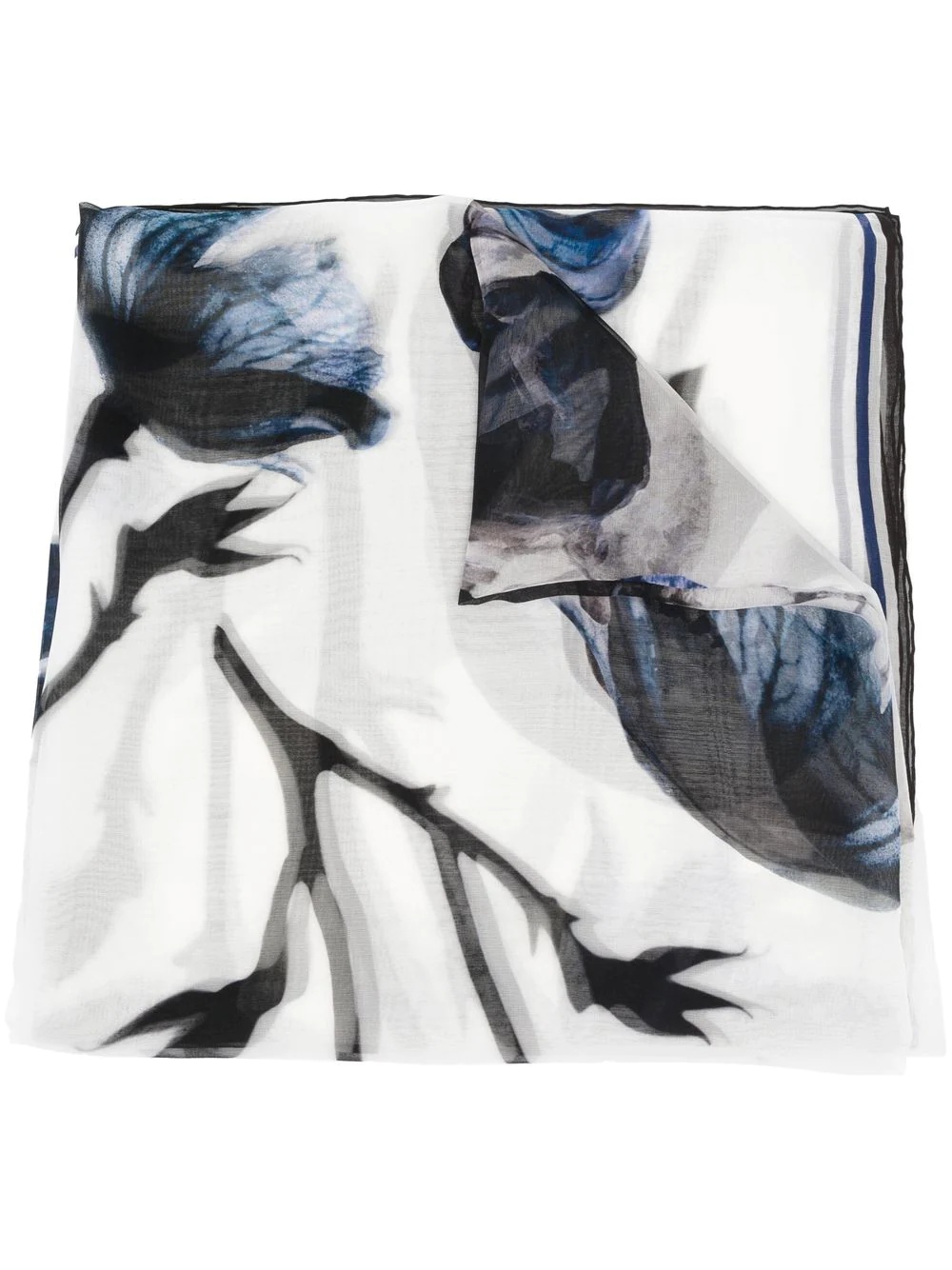 printed silk scarf - 1