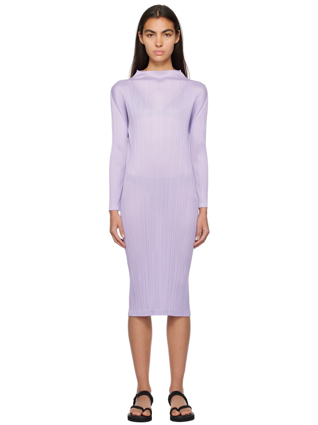 Purple Monthly Colors October Midi Dress - 1