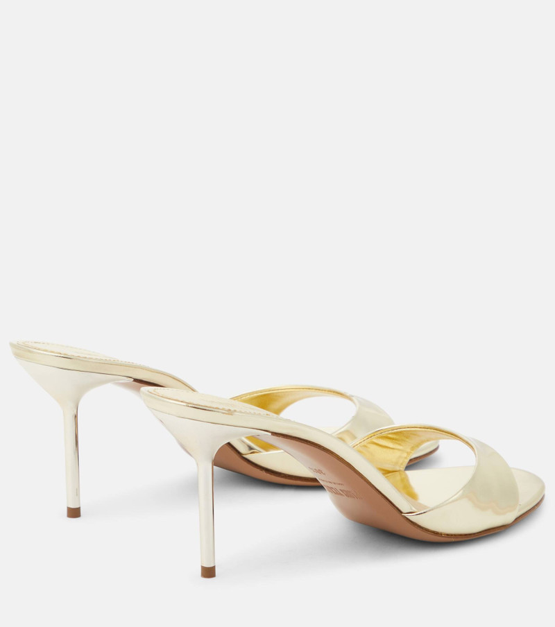 PARIS TEXAS Lidia metallic leather mules outlook