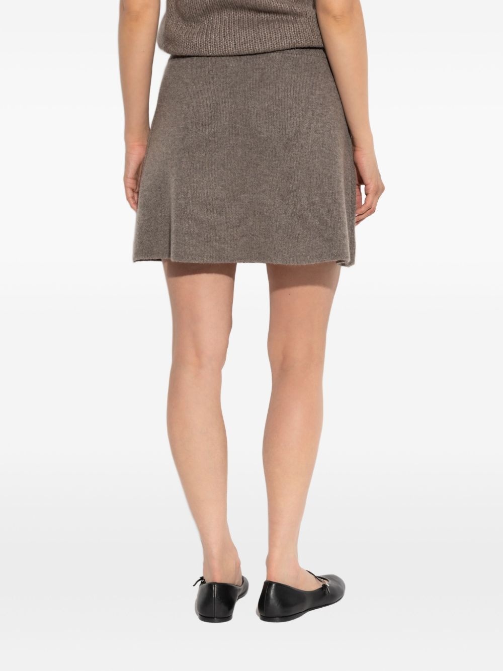 ribbed-knit mini skirt - 3