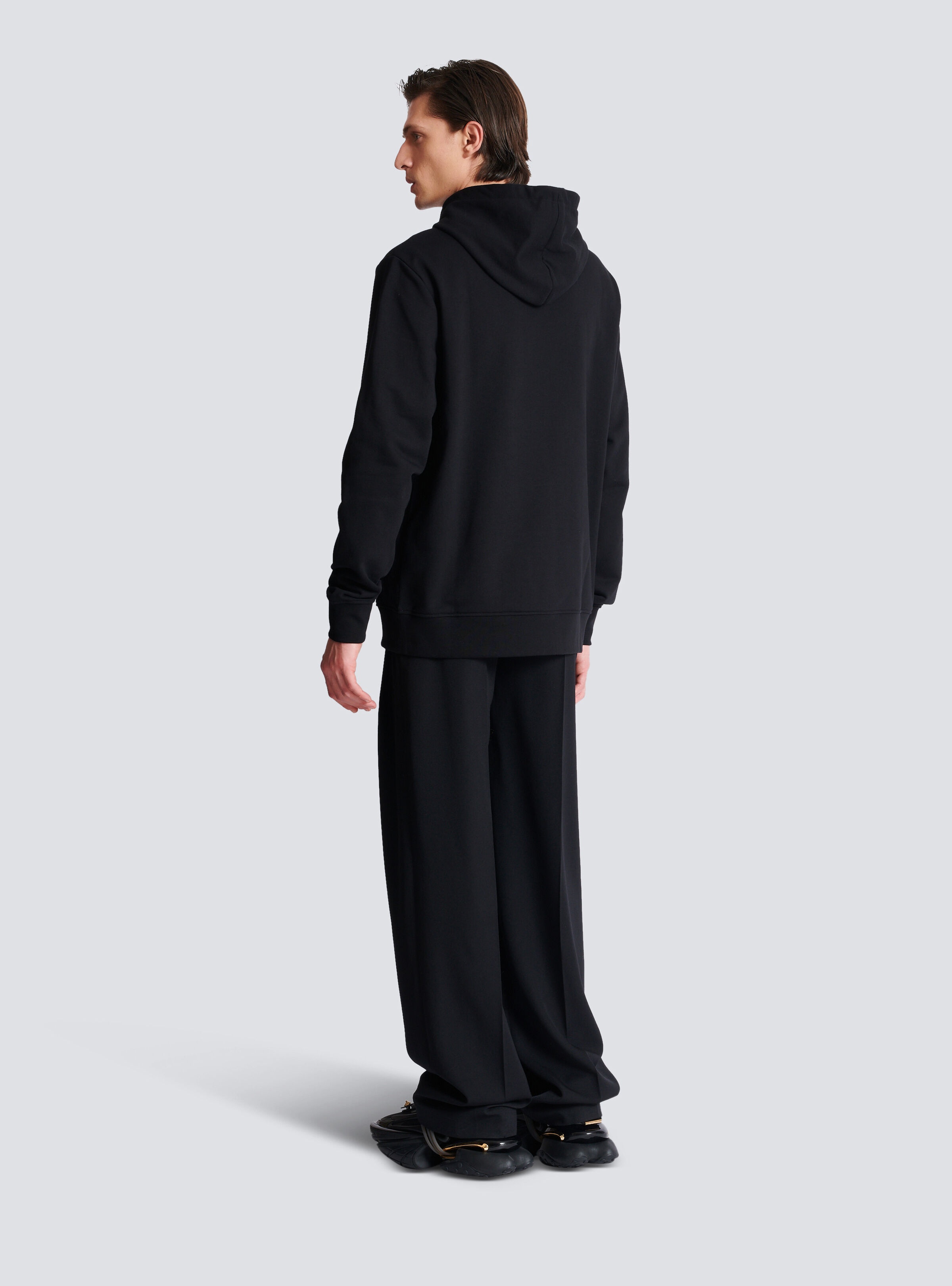 Hoodie with Balmain Couture label - 4