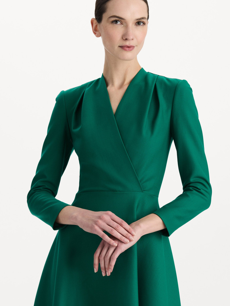 WOOL-BLEND LONG-SLEEVE DRESS 5