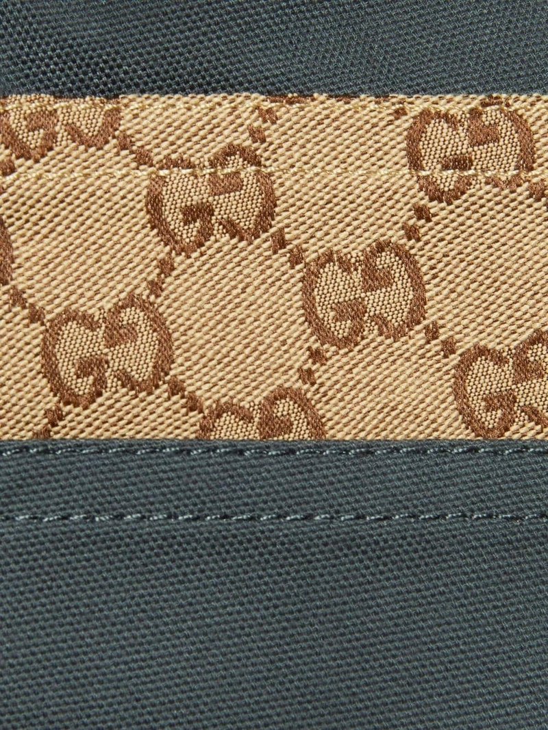 Cotton canvas bermuda short with GG inserts 7