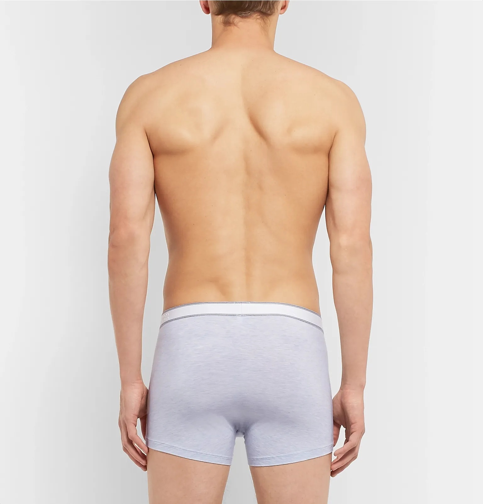 Ethan Mélange Stretch-Cotton Boxer Briefs - 3