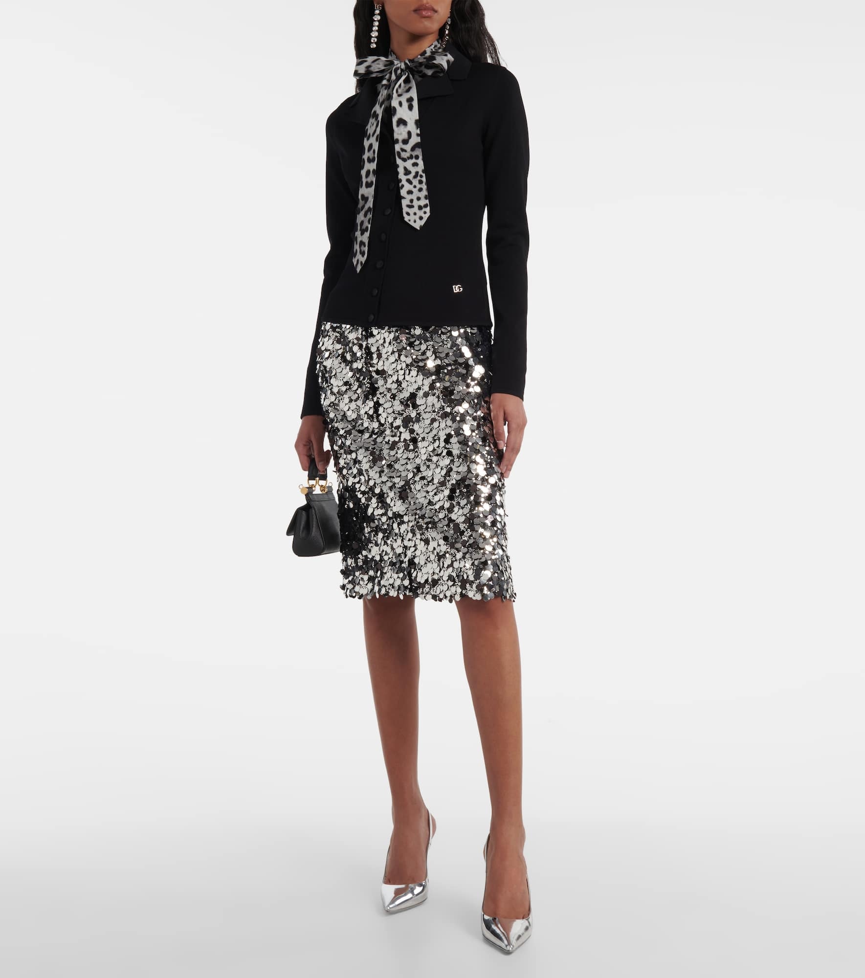 Sequined pencil skirt - 2