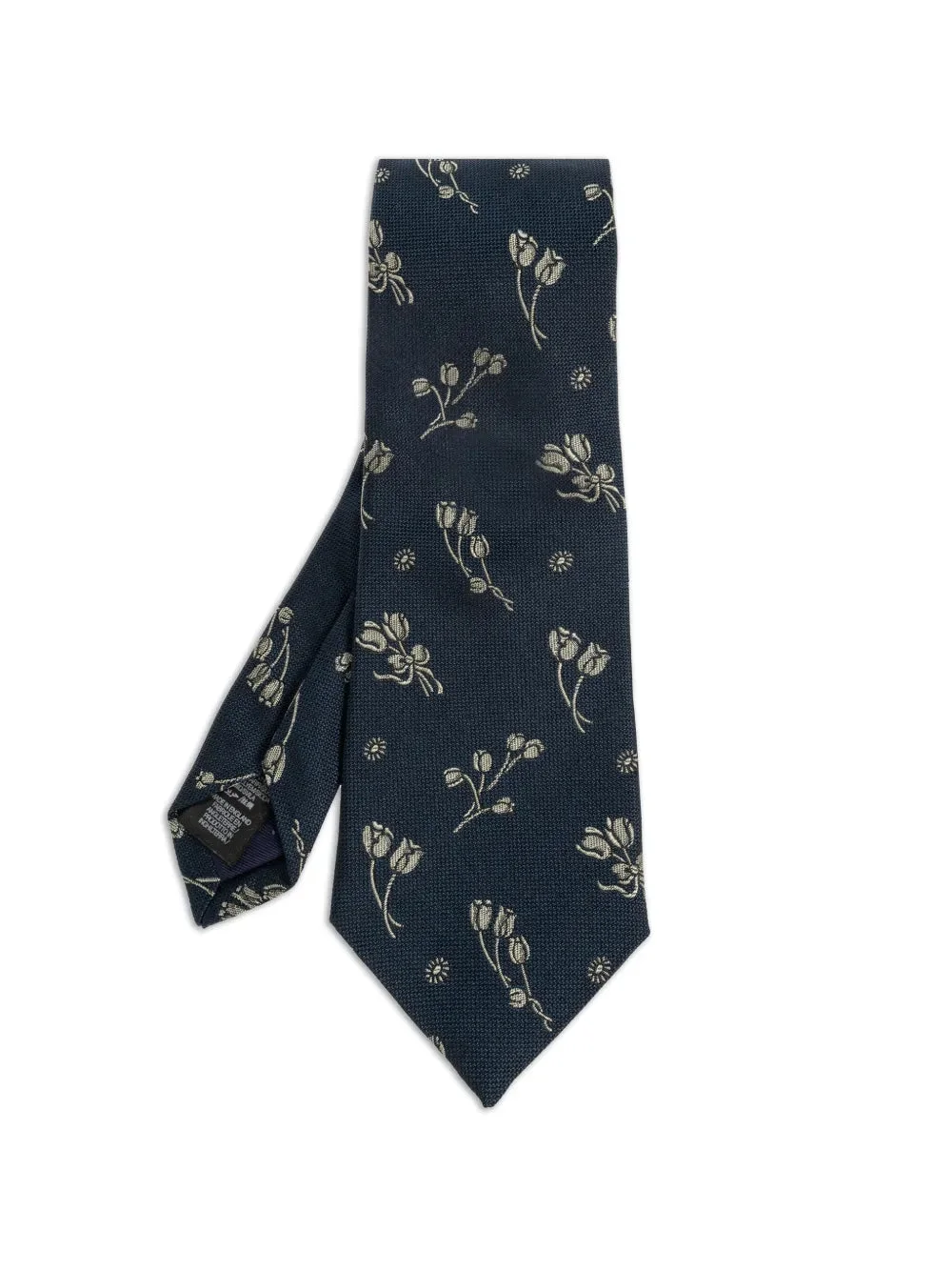 FLORAL-PRINT SILK TIE - 1