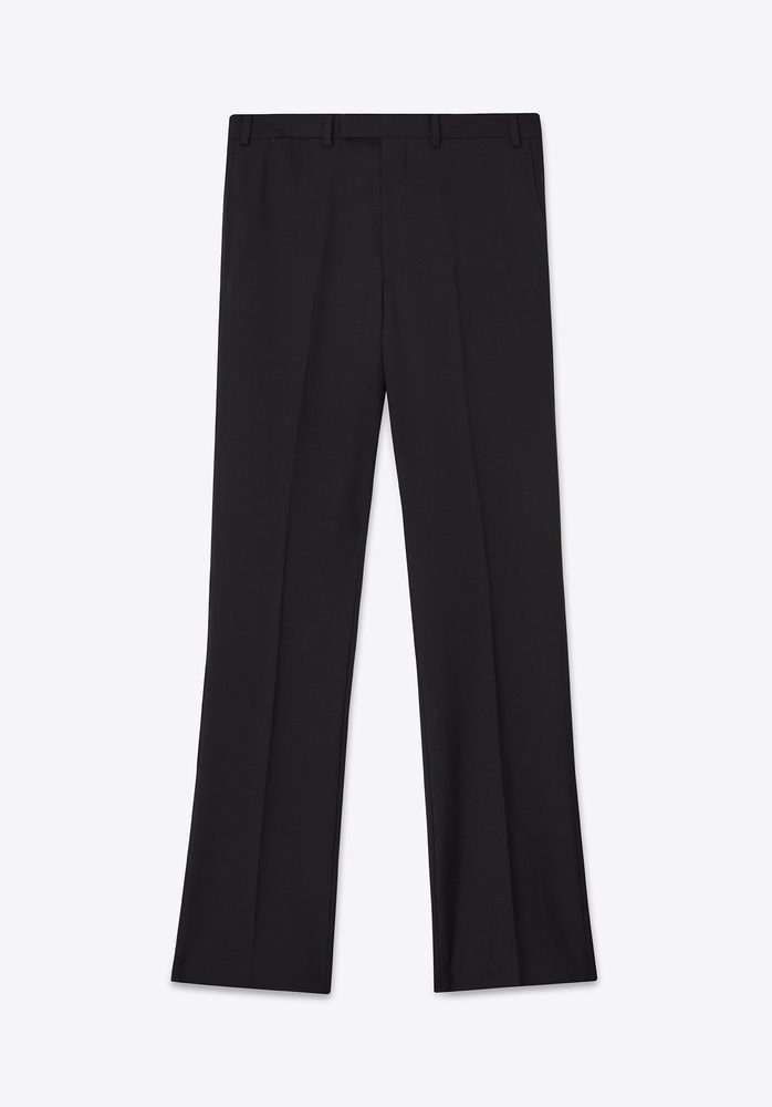 TROUSER 77 BLACK WOOL - 2