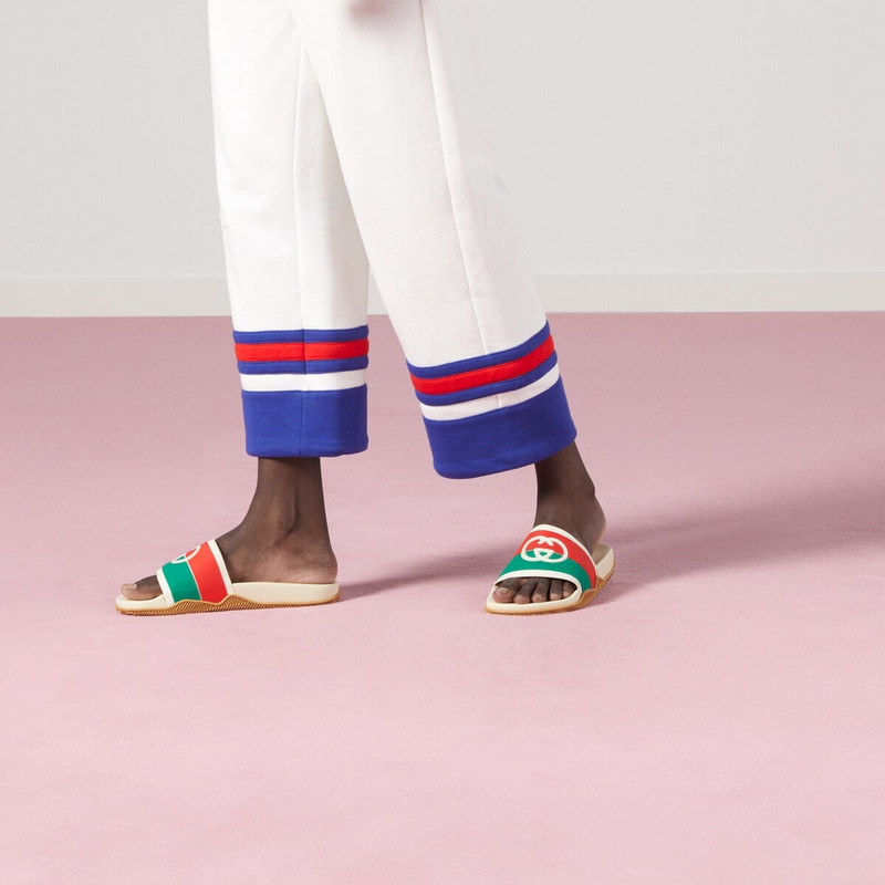 GUCCI Women's Interlocking G slide sandal outlook