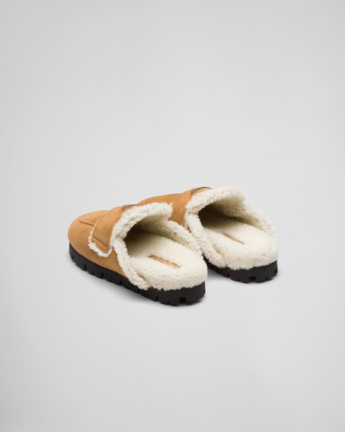 Shearling sabots - 4
