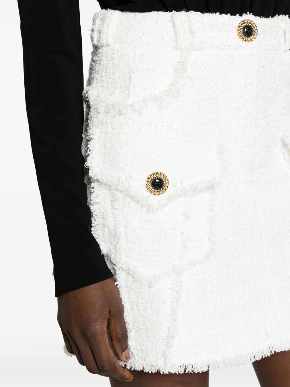 A-line tweed miniskirt - 5