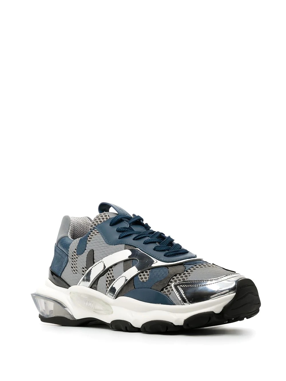 camouflage pattern panelled sneakers - 2