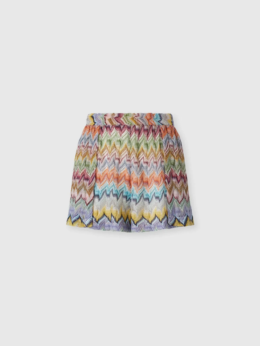 Viscose lamé cover-up shorts - 1