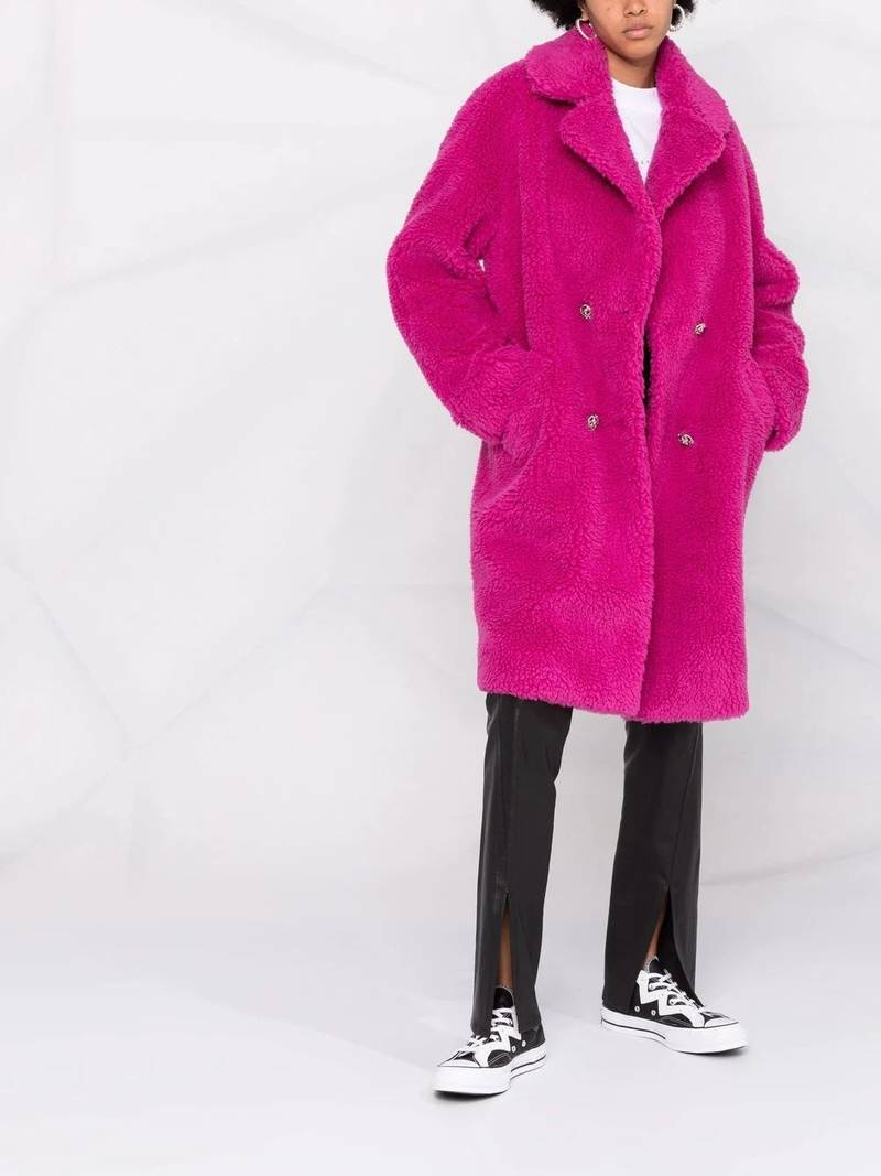 PHILIPP PLEIN double-breasted long coat outlook