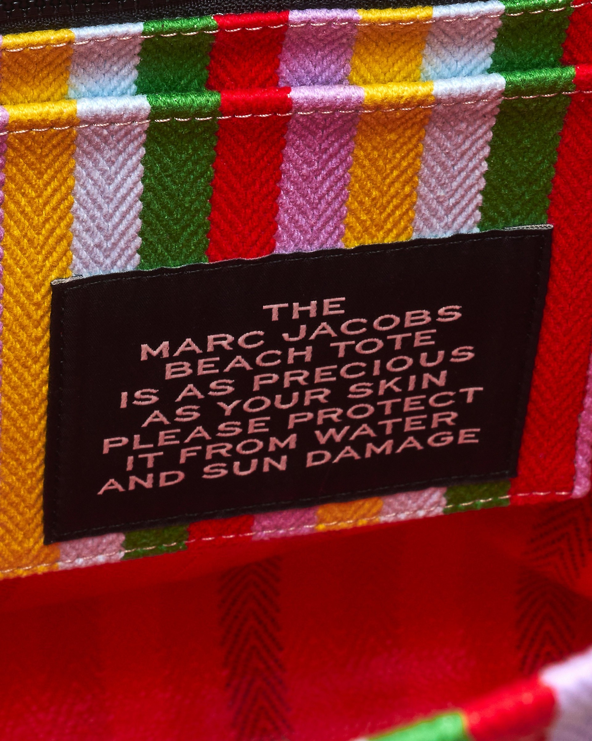 THE STRIPED JACQUARD BEACH TOTE BAG - 9
