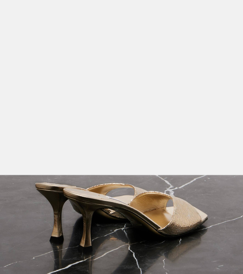 Skye 70 metallic mules 2