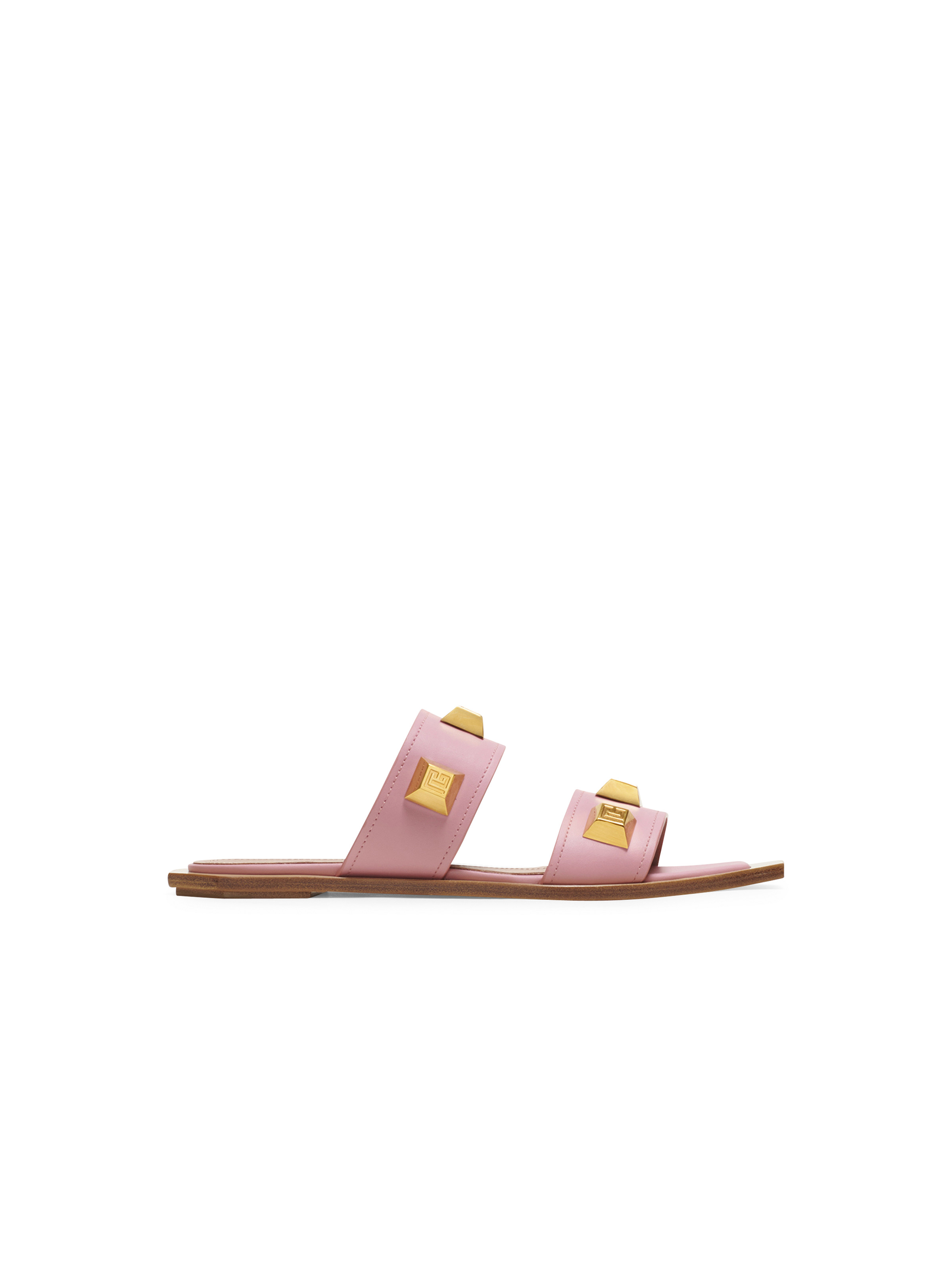 Ana flat mules in smooth leather - 1