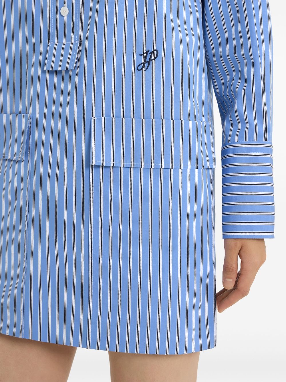 mini poplin shirt dress - 4