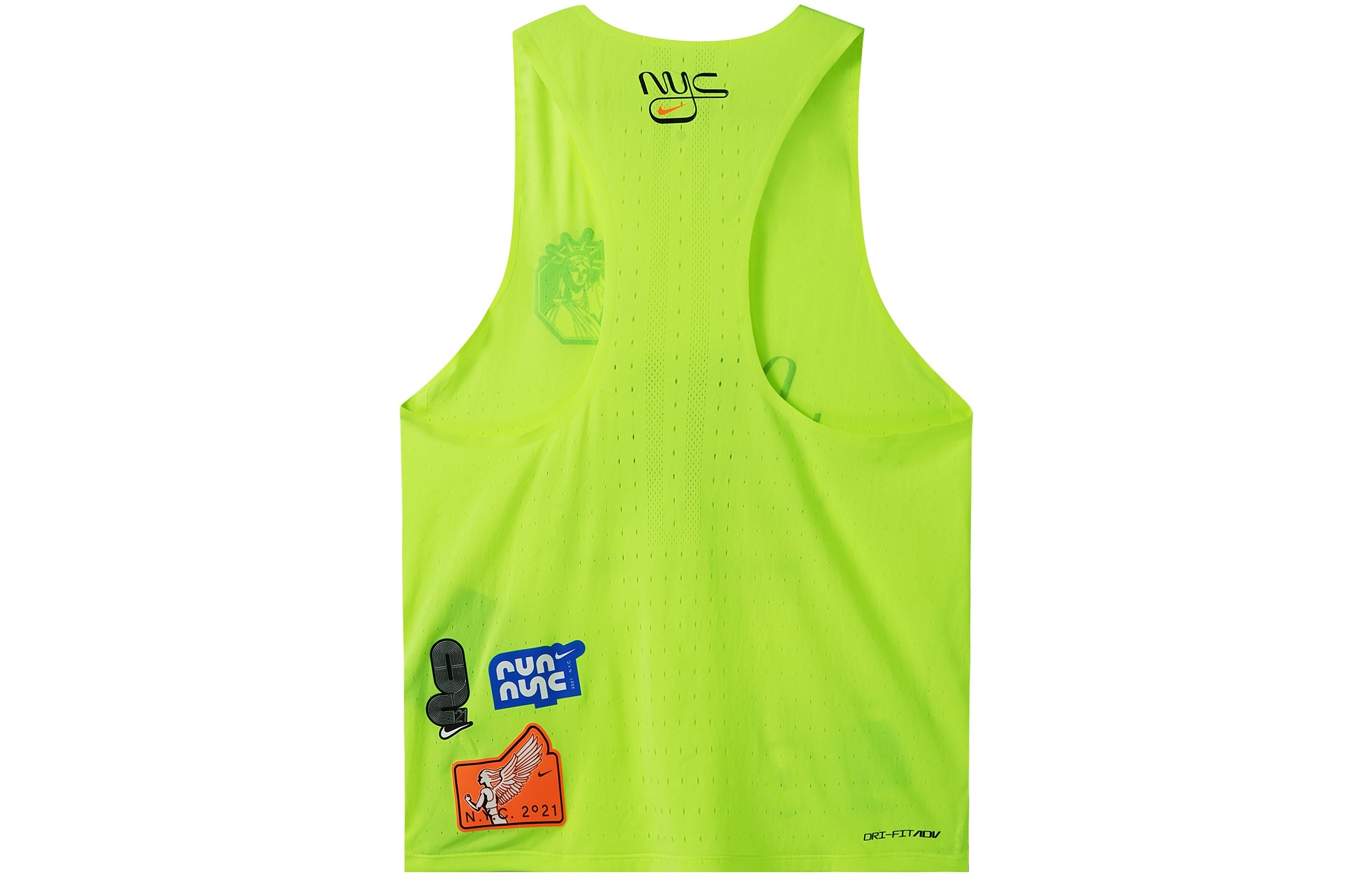 Men's Nike Dri-Fit ADV Aeroswift Logo Badge Pattern Quick Dry Breathable Sports Running Fluorescence - 2