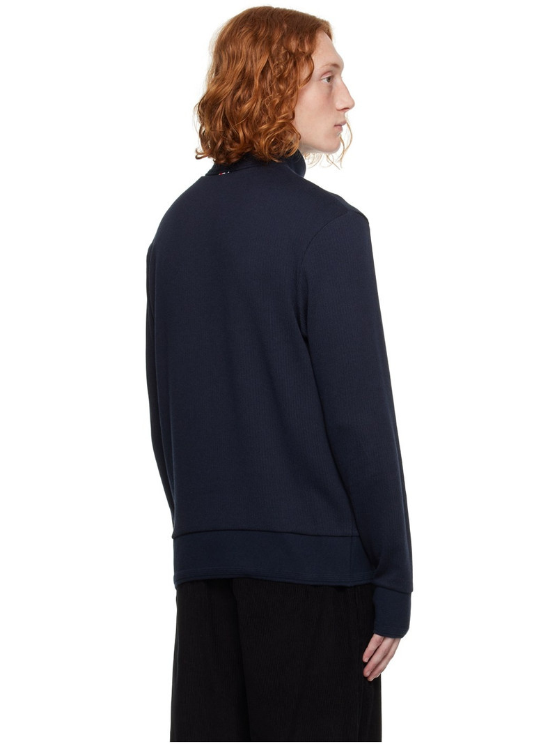 Navy Rib Turtleneck 3
